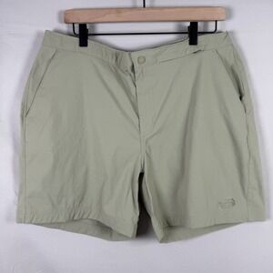 North Face Shorts Mens Size 36 Button Lightweight Outdoors Chino Green‎ 3-Pocket